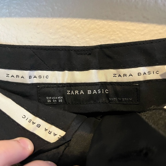Zara Charcoal Gray Mid-rise dress pants size 4 - Picture 7 of 7